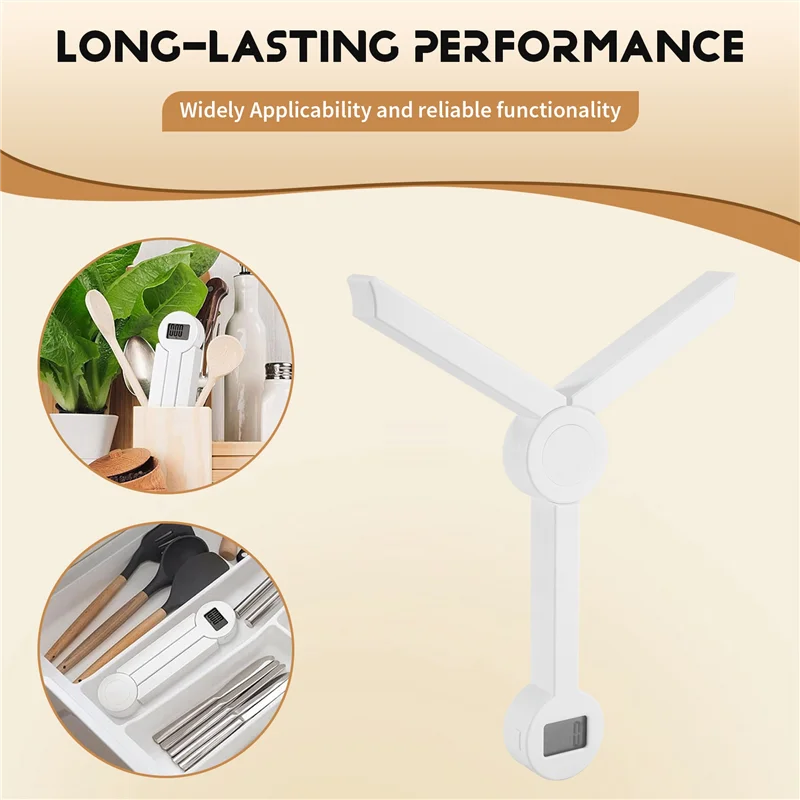 AED7-1 PCS High Precision Folding Food Scale, Digital Kitchen Scale White ABS Food Scale For Measuring Healthy Intake