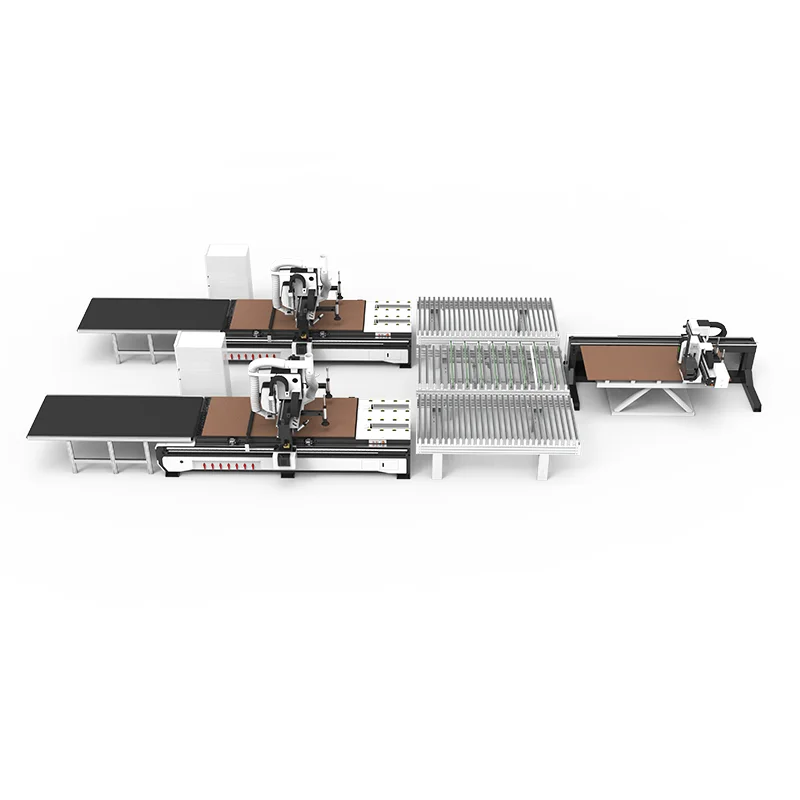 

Intelligent 1 To 2 Roller Line CNC Nesting Machine for Furniture Board High Precision Processing