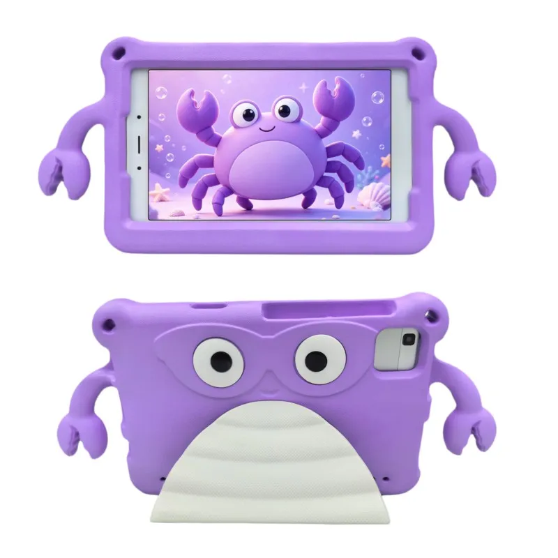 3D Cartoon Crab Shape Tablet Case For Samsung Tab A8.0 A7 Lite A9/A11 A9 Plus/A11 Plus Tab 3 T310 8.0/8.7/11inch Cover For Kids