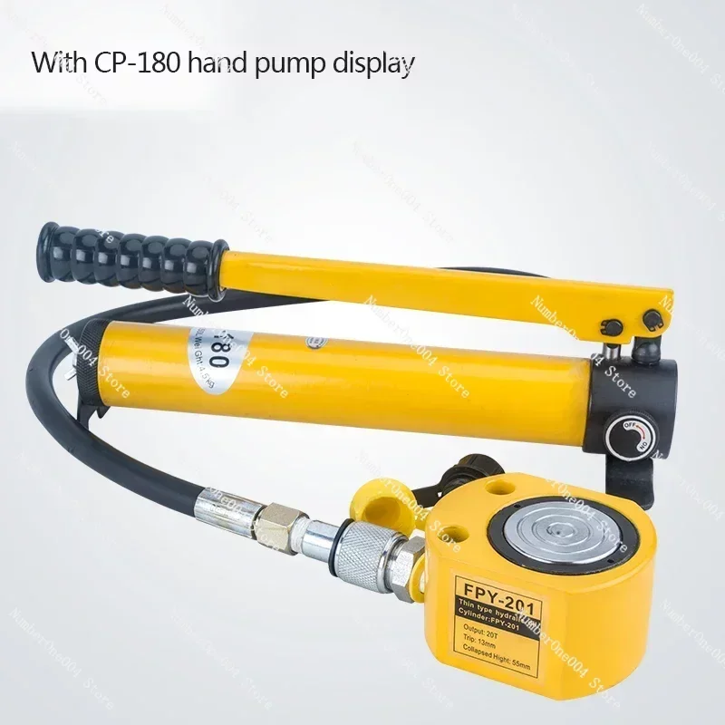 FPY-20T Electric Separated Ultra-Thin Hydraulic Lifting Jack Portable Electric Hydraulic Jack with CP-180 Hydraulic Hand Pump