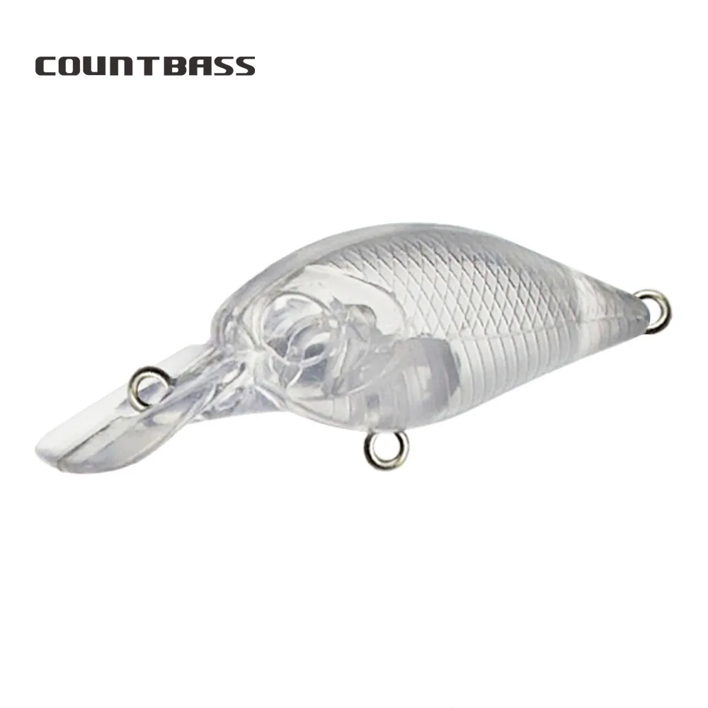 

Countbass 10Pcs Blank Hard Lures, Floating Crankbait 37mm/1.5" 3.5g/0.12oz, Unpainted Fishing Baits, Plug, Wobblers