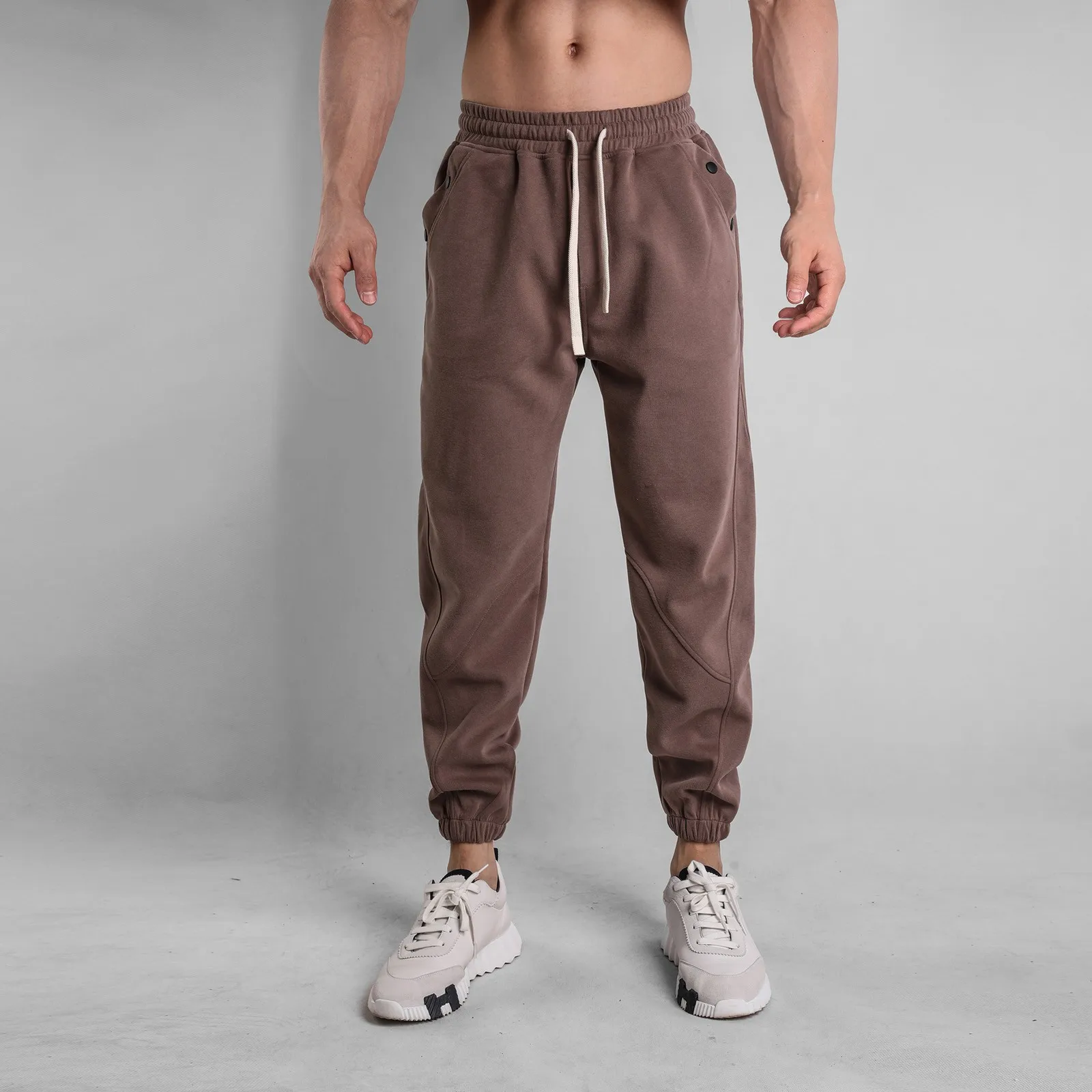 

Mens Autumn And Winter Sports Pants Loose Running Fitness Nine Point Pants Breathable Sports Ttraining Casual Jogger Pants