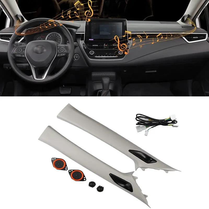 Car A-pillar mid-tweeter surround speaker audio modification upgrade mid-tweeter 3D surround speaker For Toyota Corolla Cross