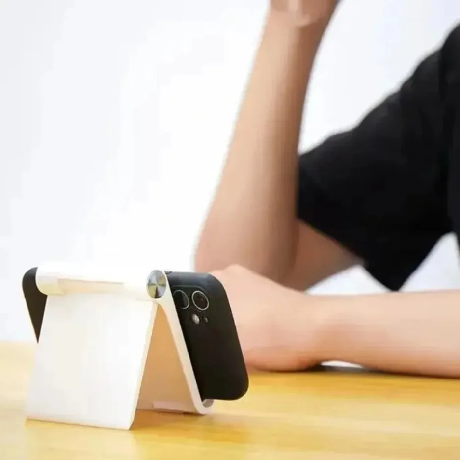 Przenośny uchwyt na telefon, stojak na telefon komórkowy, uchwyt na telefon na biurko, stojak na smartfon, podstawka pod tablet, kompatybilny z iPhone. — zdjęcie 7