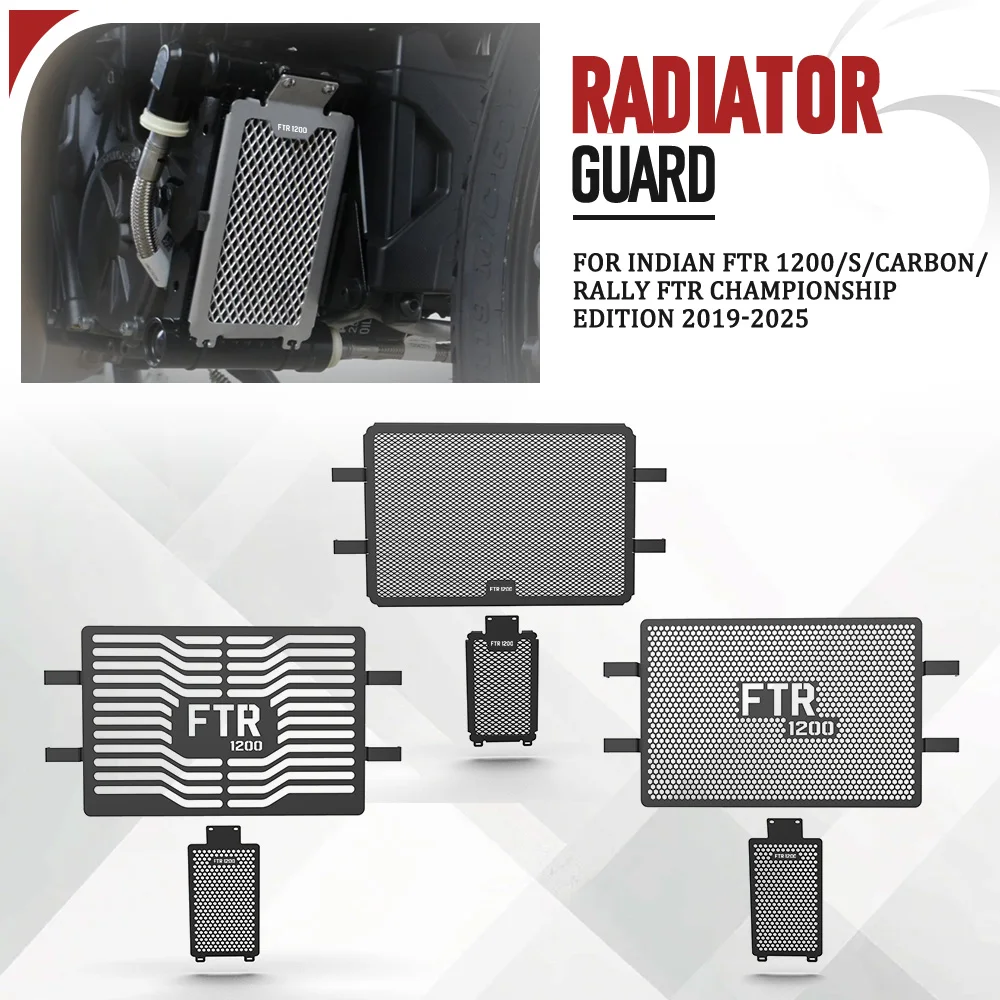 

Motorcycle Radiator Guard And Oil Cooler Guard Set For INDIAN FTR 1200/S/CARBON/RALLY FTR Championship Edition 2019-2024 2025