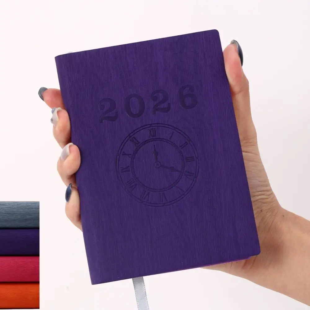 Multifunctional A6 2026 Schedule Book English Time Management 365 Day Planner Efficiency Manual Notebook Students