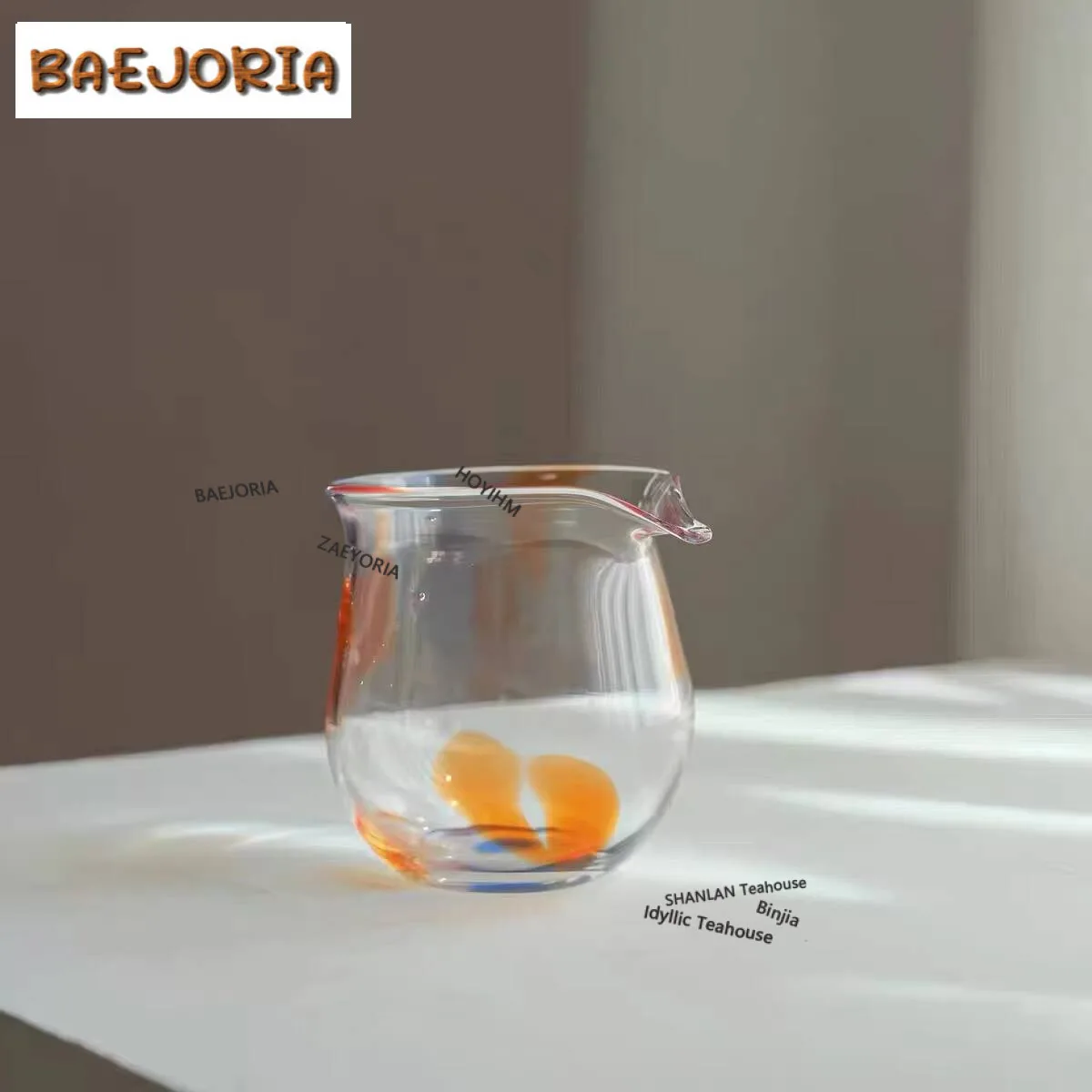 150ml High Borosilicate Glass Blow Bubble Tea Pitcher Divide Tea Cha Hai Dispenser Household Justice Cup Fair Mug Cha Supplies