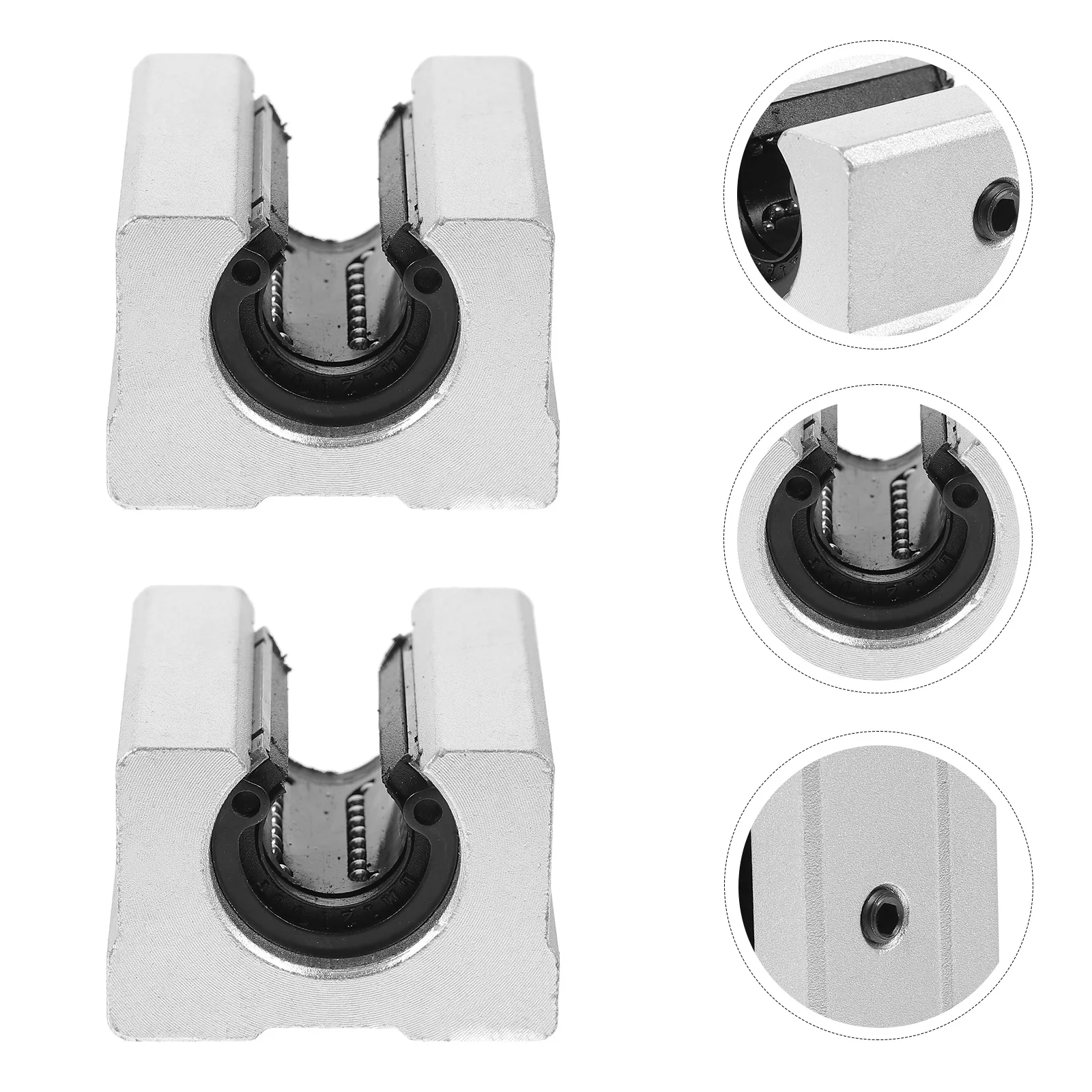 

2pcs Aluminum Alloy Sliding Bearing For Linear Motion Shaft Block Cnc 3D Printers Linear Support Block