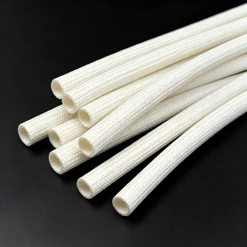 Silicone Coated Fiberglass Braided Sleeve, ID1-10mm 1-20m High Temp Wire Insulation Tube, Corrosion Resistant