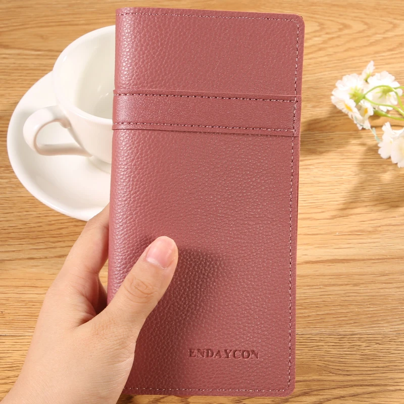 2026 Hot Sale Women's Long Wallet 2‑in‑1 Design Big Capacity Multi‑card Slots Ladies Purse