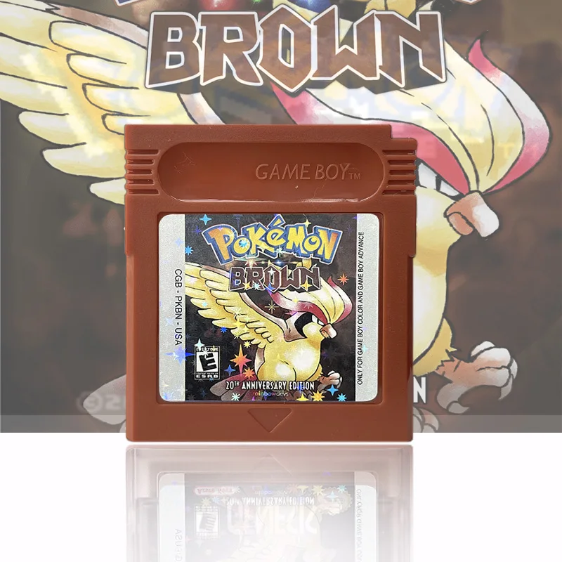 USA Englisch Rom Hack Pokémon Brown 6.0.1 Konsolen-Spielkarte für GBC