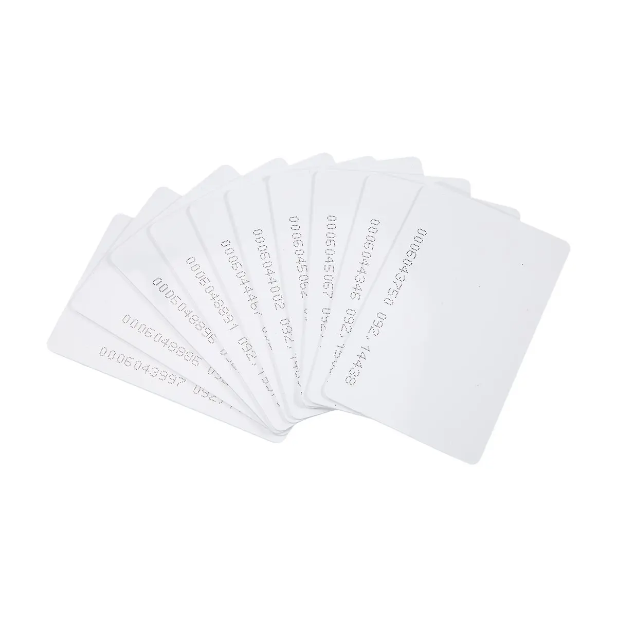 KSOL 10 Pcs White 125Khz 0.8mm RFID Access Proximity Card