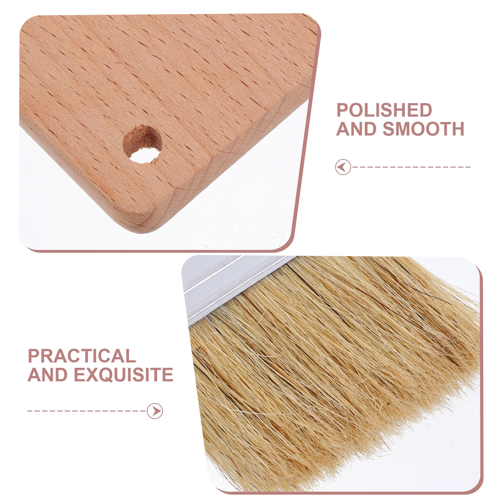 Double Headed U Shape Flat Art Brush Natural Bristle for Blending Texturing Oil Painting Supplies Professional Artist Paint