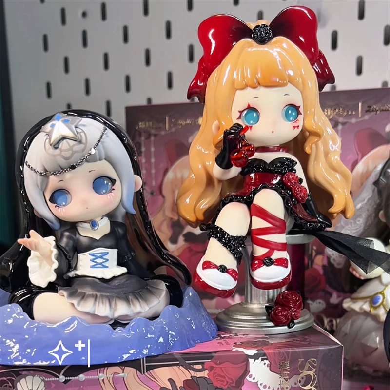 ZIYULI Dark Night Poem Series Blind Box Mystery Home Ornaments Gothic Style Cute Anime Figure Model Surprise Bag Exquisite Gift