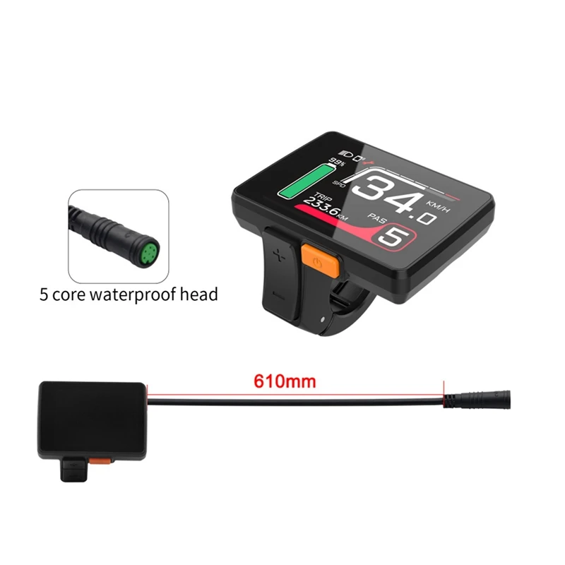 Electric Bike LCD Display DZ50 Display Color Display For Bafang BBS01 BBS02 BBSHD Mid Motor