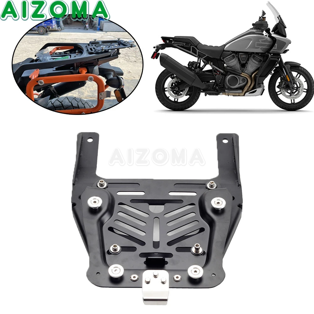 دراجة نارية الخلفية حامل أرفف الأمتعة الناقل مربع خلفي المثبت قوس ل هارلي بان أمريكا 1250 RA1250 RA1250S RA1250SE 2020-2024 #2