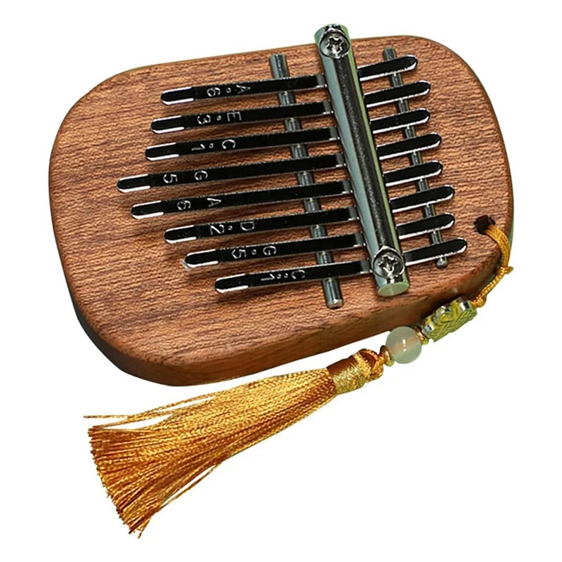 8-Tone Sapele Water Drop Medium Kalimba Portable Five-Finger Piano Suitable For Beginners Finger Piano Instrument