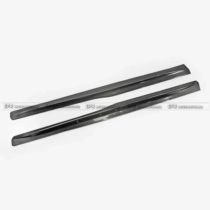 Car Accessories For BMW F82 M4 PSM Style Carbon Fiber Side Skirt Extension Glossy Finish Door Add On Step Kit Racing Trim Part