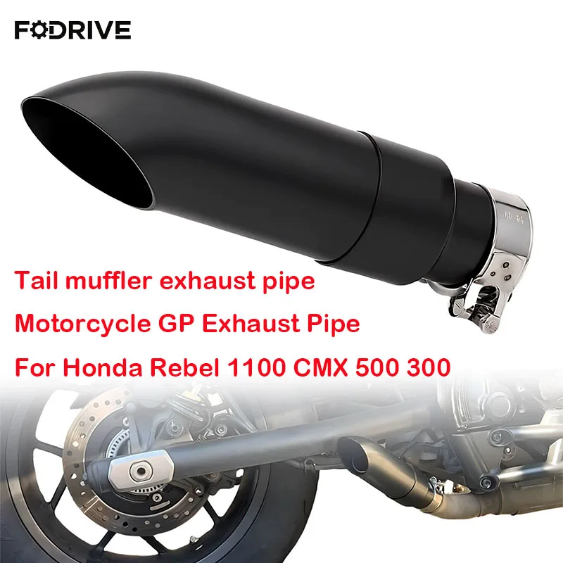 Motorcycle GP Exhaust Pipe Slip-On Short Mufflers With DB Killer Silencer For Honda Rebel 1100 CMX 500 300 CMX1100 CMX500 CMX300