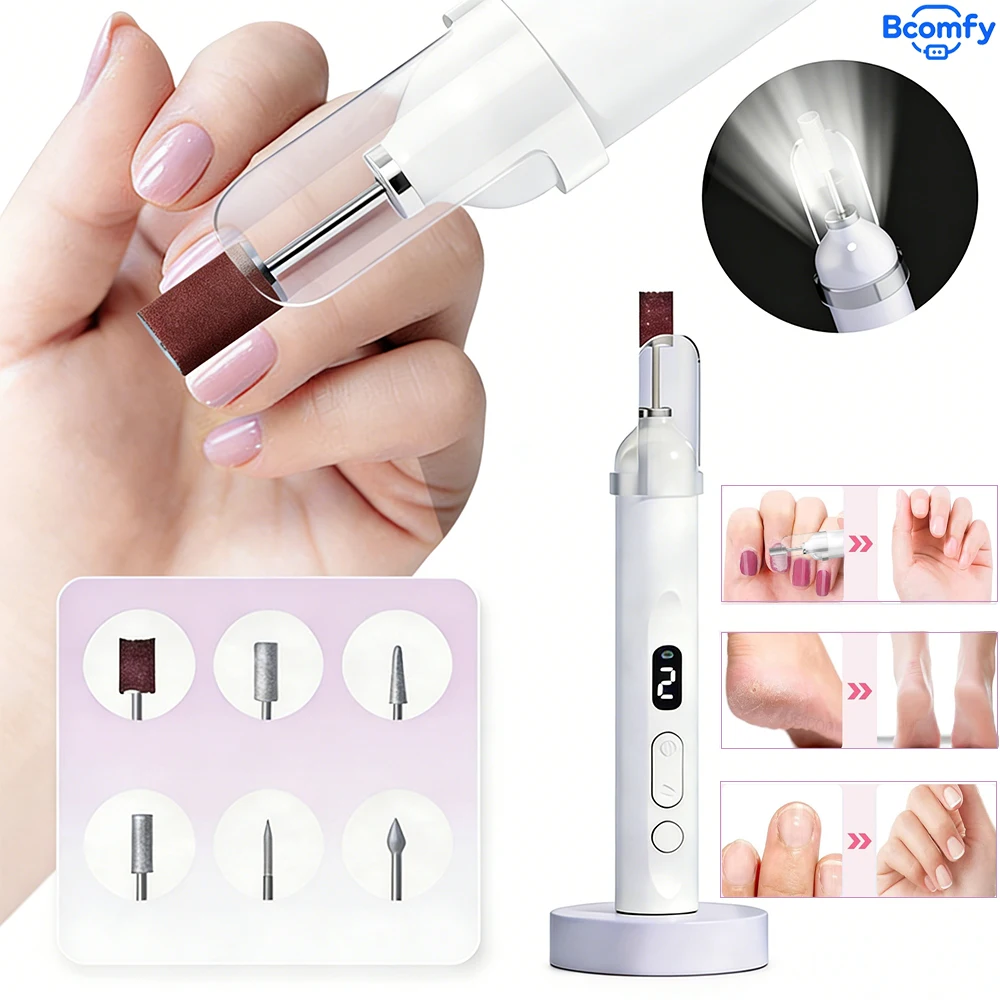Electric Nail Drill Professional Nail File Manicure for Gel Nails Polish Portable  Rechargeable Manicure Tool with Nail Drills