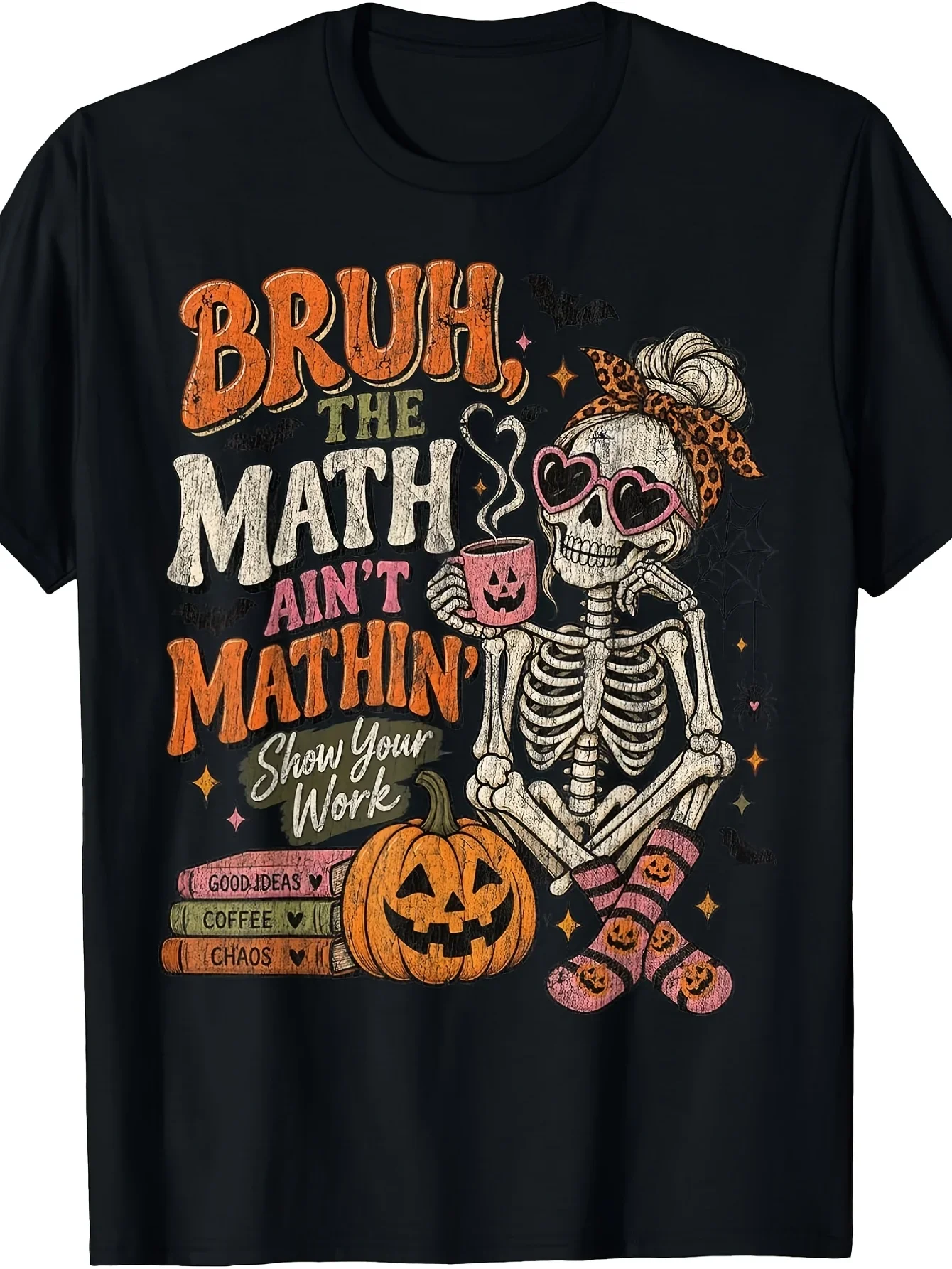 Halloween Bohemian This Math Is So Boring, Funny Skulls, Halloween Teacher T-Shirts, Christmas Gifts