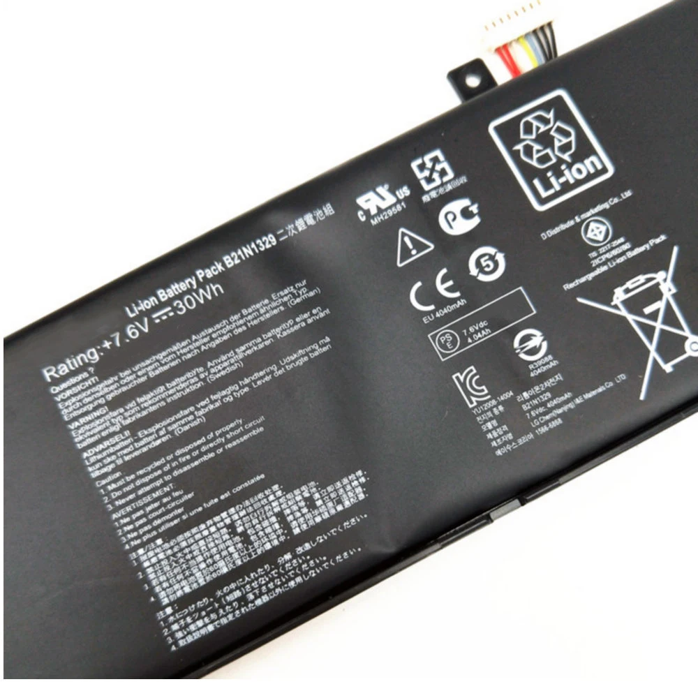 CP Laptop Battery B21N1329 7.6V/30Wh For D553M F453 F453MA F553M P553 P553MA X453 X453MA X553 X553M X553B X553MA X403M X503M