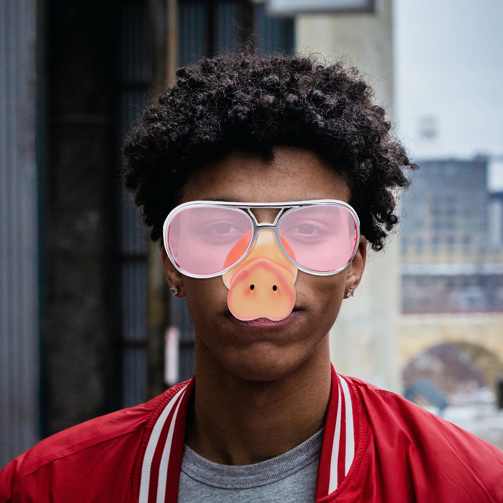 Gafas de sol con nariz de cerdo, accesorios divertidos para fiesta para adultos, disfraz de Halloween, regalos de Navidad y Carnaval, duraderos que no se decoloran