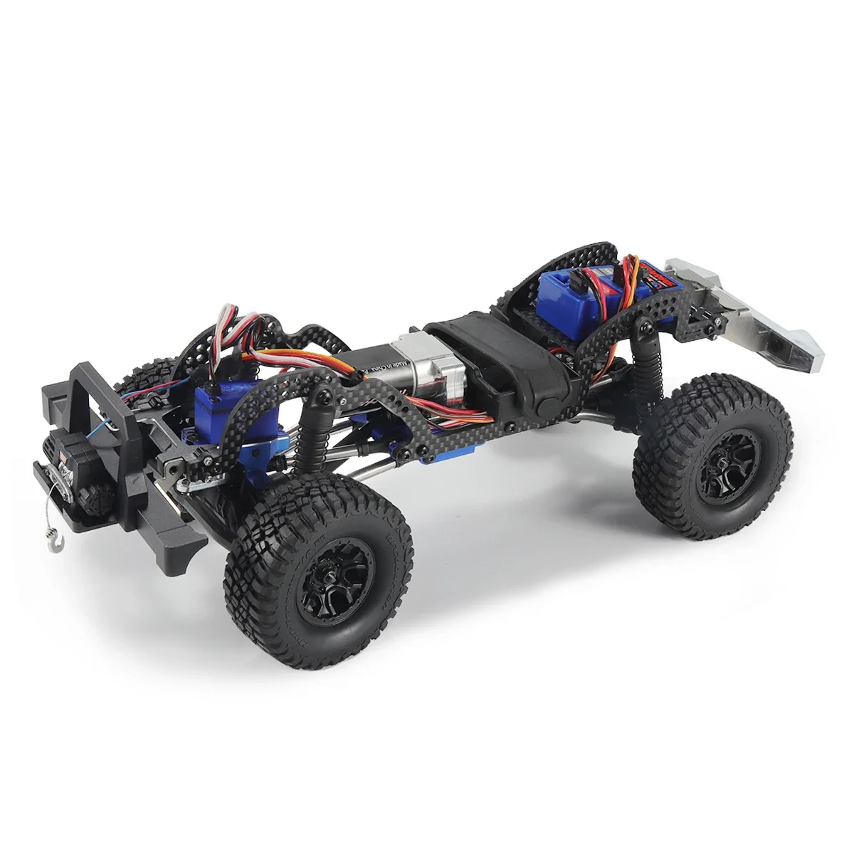 Z włókna węglowego TRX4M LCG podwozie zestaw szyn ramowych do 1/18 RC Crawler samochodowy obrońca TRX4-M Bronco części zamienne