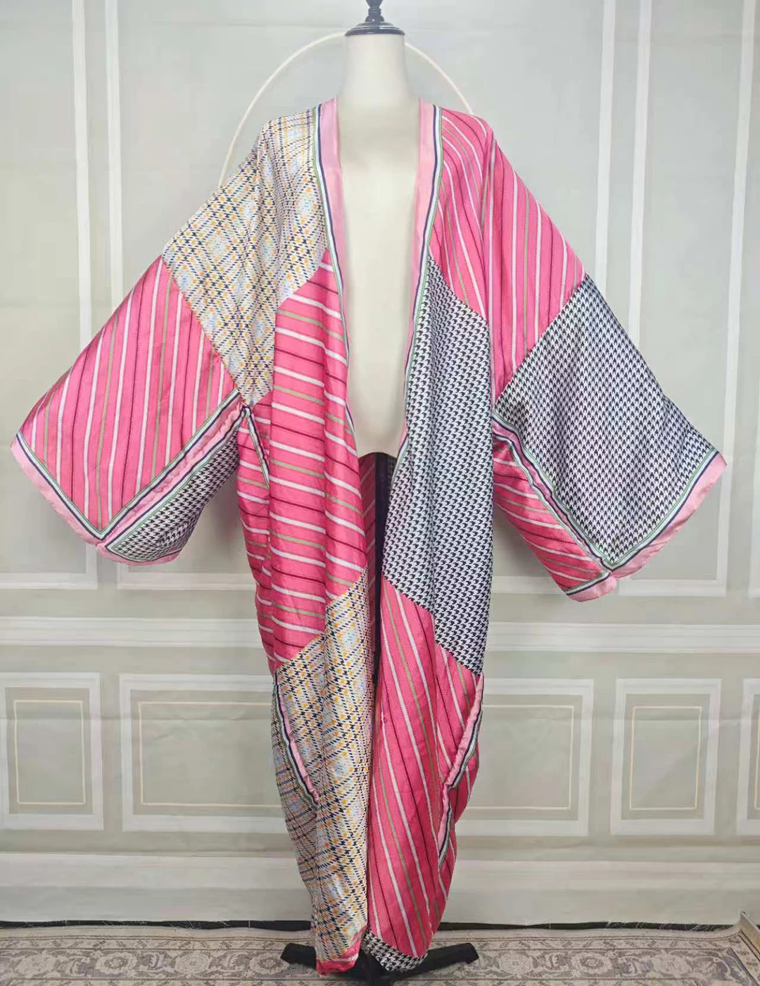 

Summer African Beach Bikini Cover Up Oversized 2026 Boho Sexy Lady SwimWear Long Kimono Kuwait Muslim Prayer Kaftan Abaya