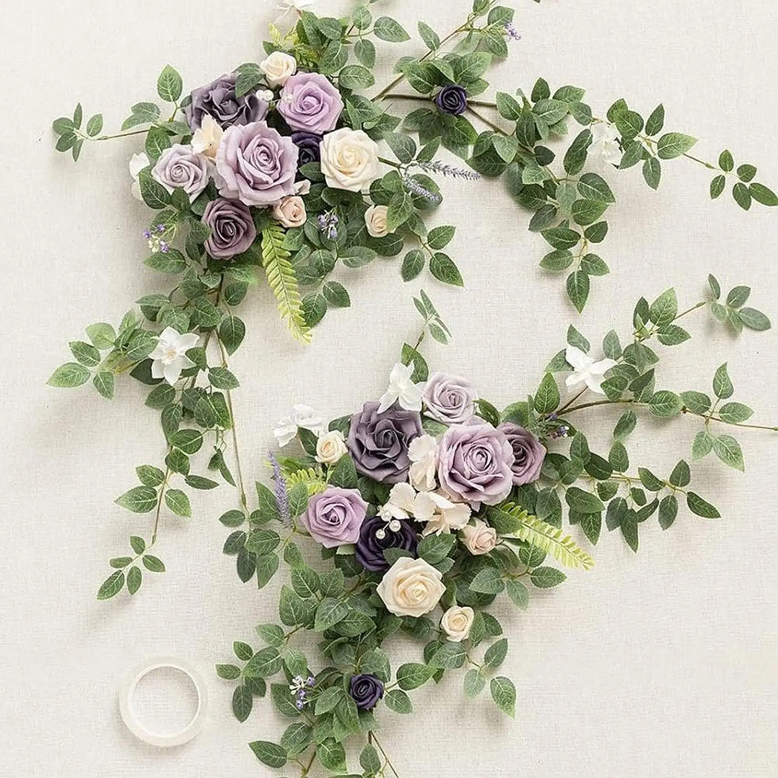 

2x комплект свадебных цветов, цветочная композиция, центральная часть стола, искусственный цветок для стены, входной двери