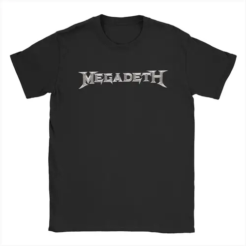 Megadeths-camisetas que brillan en la oscuridad para hombre, camiseta divertida 100% de algodón, camisetas de cuello redondo, ropa de manga corta de talla grande