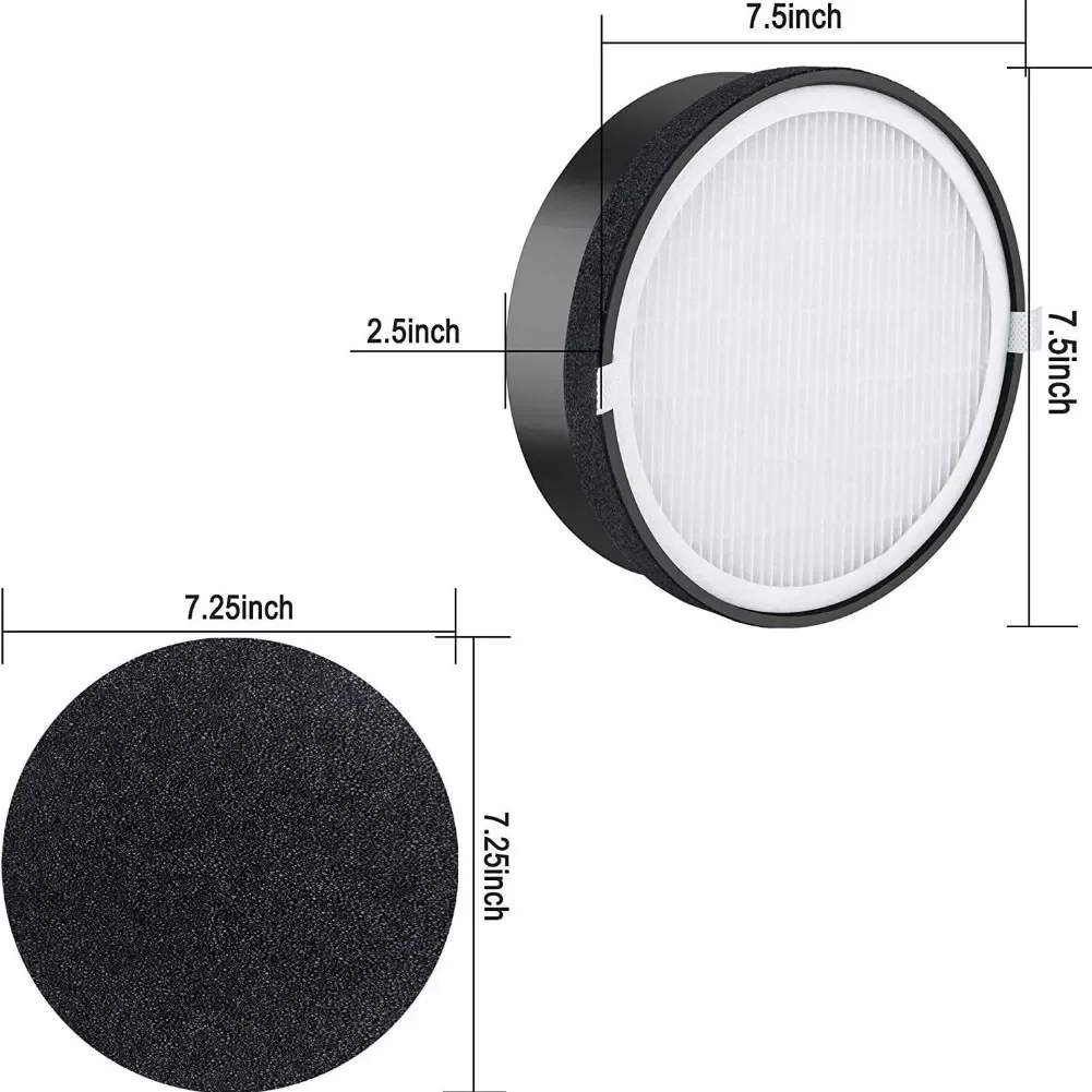 For LVH132 For LVH132RF Compatible Air Purifier Filter with HEPA and Activated Carbon for Improved Air Quality