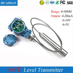 0-5m stainless steel hydrostatic boiler water liquid level sensor high temperature resistance level transmitter