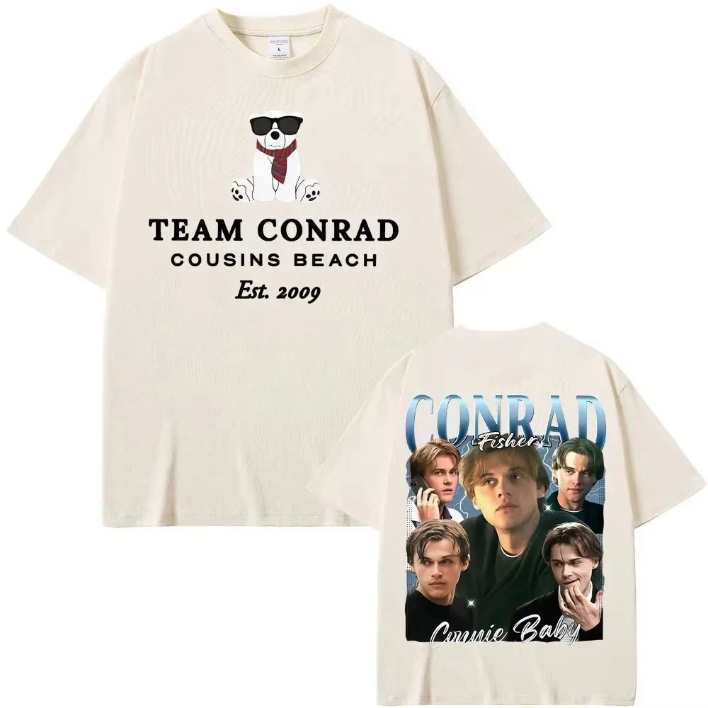 مؤسسة الشاطئ Team Conrad Junior Mint Bear Cousins. 2009 جرافيك تي شيرت الصيف تحولت جميلة 3 فيلم امرأة رجل القطن قميص #4