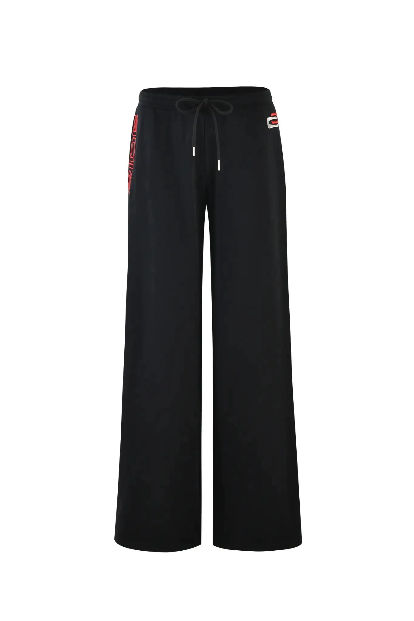 iamgia black and red strapless top straight leg pants Retro Spice tracksuit