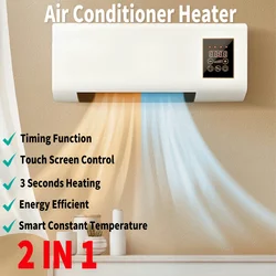 2 In 1 Air Conditioner Heater 1800W Wall Mounted Electric Heater Air Conditioner Hanging Heater Mobile Hot Air Blower For Home