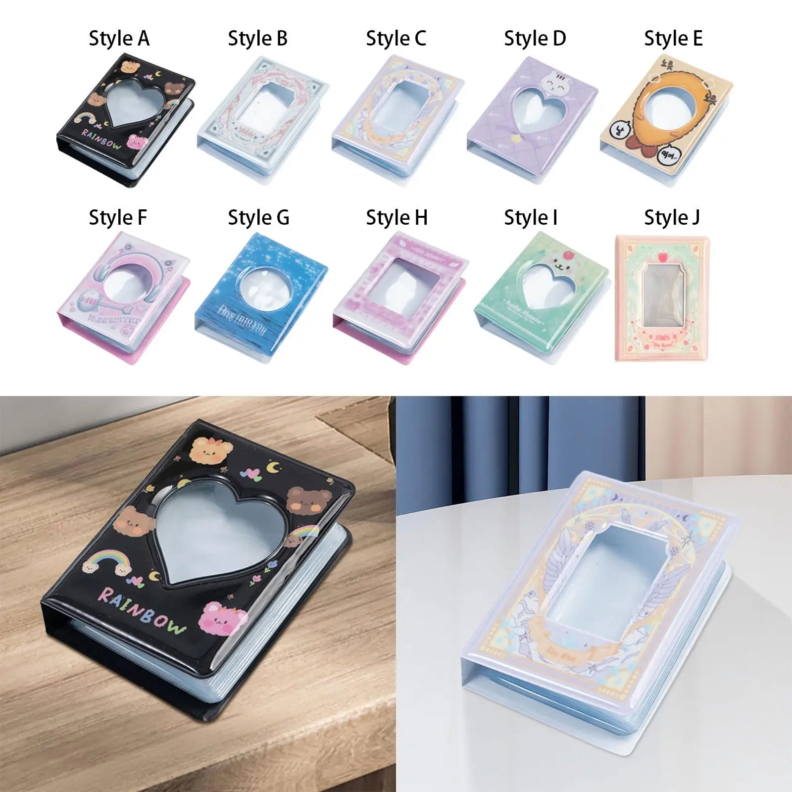 3 Inch Photo Card Holder Organizer for Collecting Cards and Pictures