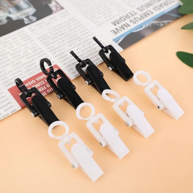 Mini Plastic Clothes Clip Rotatable Plastic Towel Cap Peg Windproof Clothespin Clip Home Bathroom Wardrobe Laundry Storage Clamp