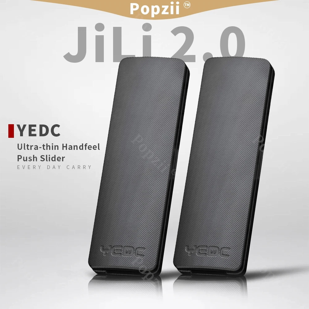 

YEDC Zirconium EDC Mechanical Ultra-thin Handfeel Push Slider Fidgeting toy Adults Stress Relief Toy