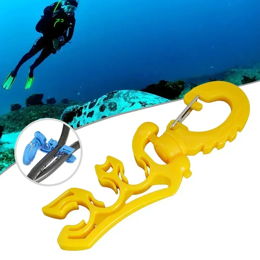 Scuba Diving Clip Secures Your Diving Gear Dual BCD Hose Holder Double BCD Diving Hose Holder Clip Multipurpose Diving