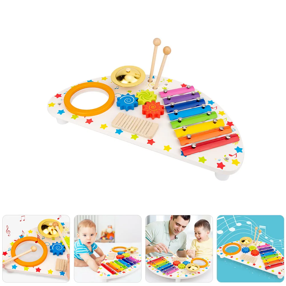 1セット木製木琴幼児用子供用楽器教育用パーカッションインタラクティブプレイ子供の音楽発達のため