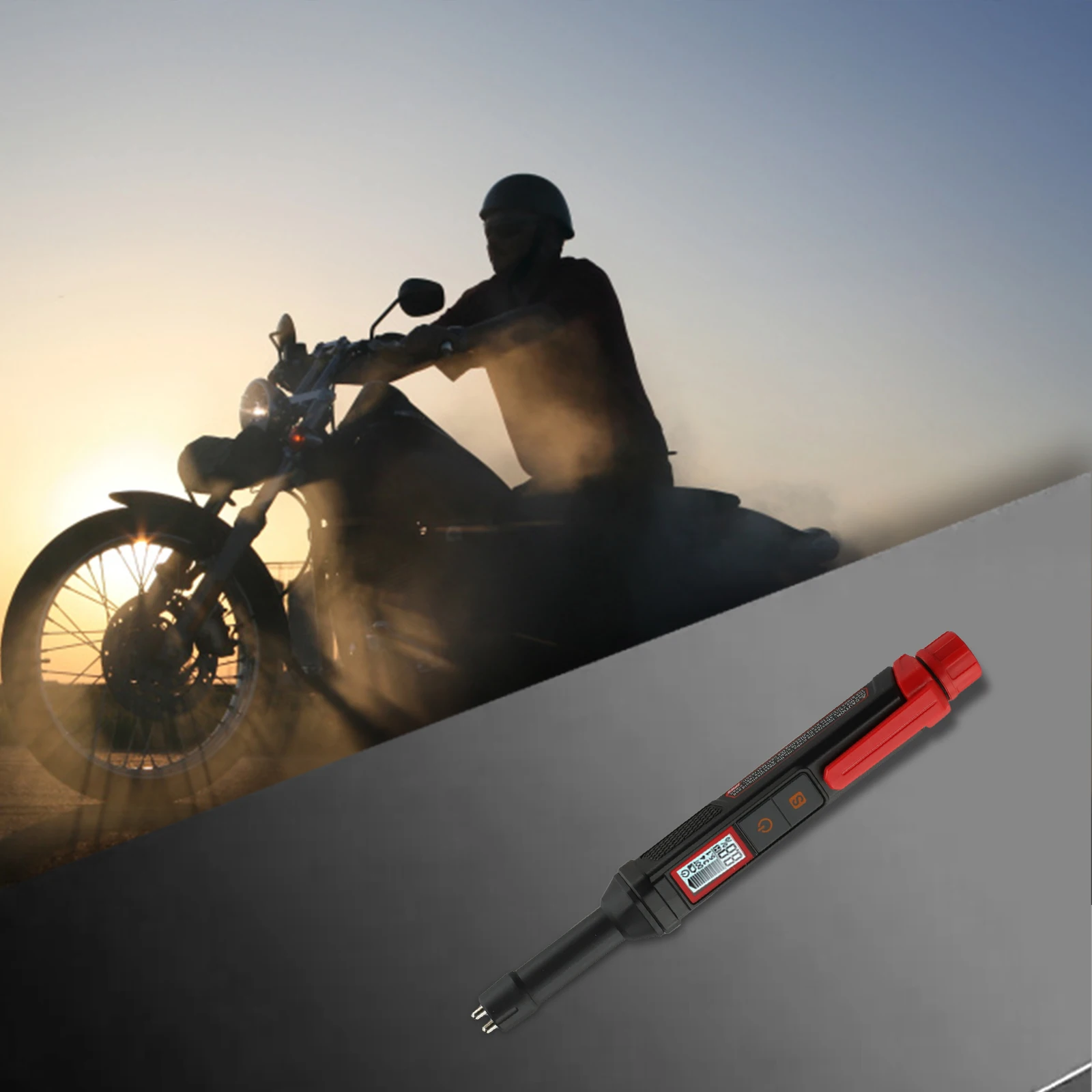 

Automotive Brake Fluid Gauge Backlight Indicator Automotive Water Tester 204x24x30mm Brake Fluid Tester Buzzer Alarm