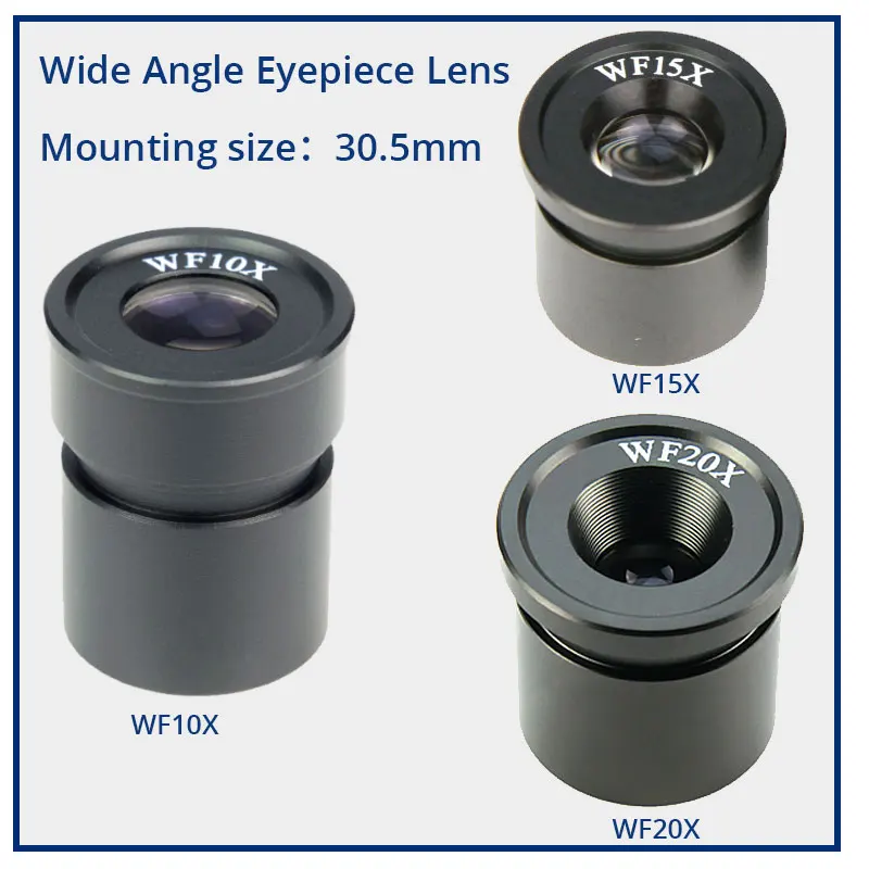 

1pc Stereo Microscope Eyepiece WF10X WF15X WF20X Mounting Size 30.5mm