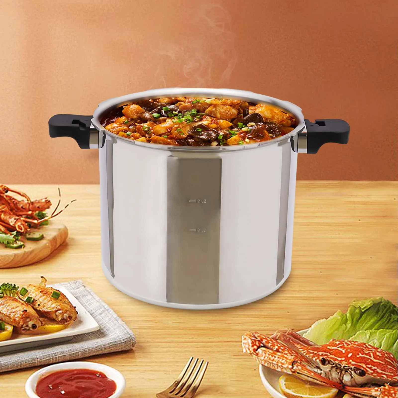 Thickened Explosion-proof Pressure Cooker 23 Quart Kitchen Pressure Canner Cookware 90kpa HOT