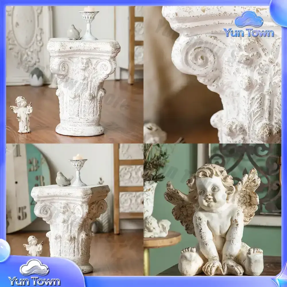 Vintage European Style Roman Column Floor Decor for Photography Studio Wedding Backdrop Home Decoration Living Room Entrance