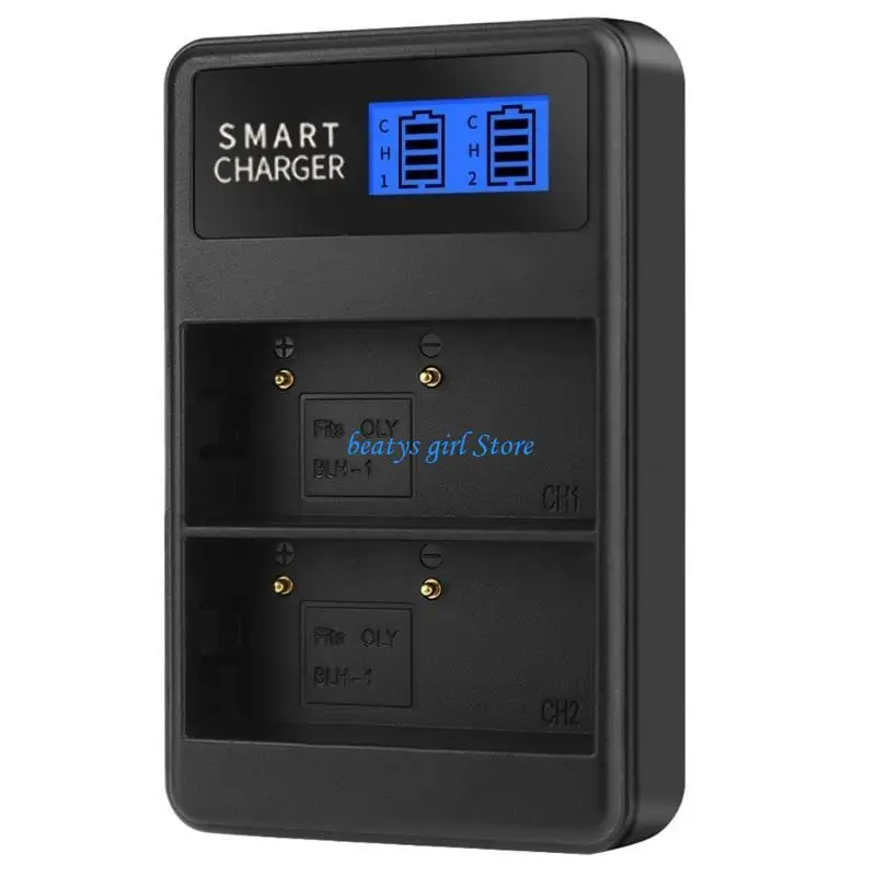 C7AB User Friendly USB Camera Battery LCD Display for Olympus EM1 Camera
