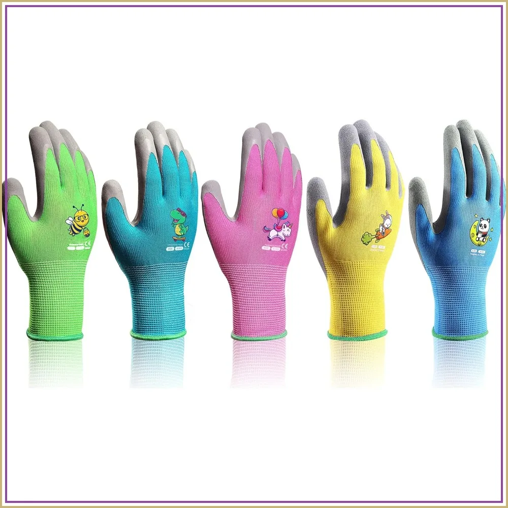 Kids Gardening Gloves Set for Age 6-8