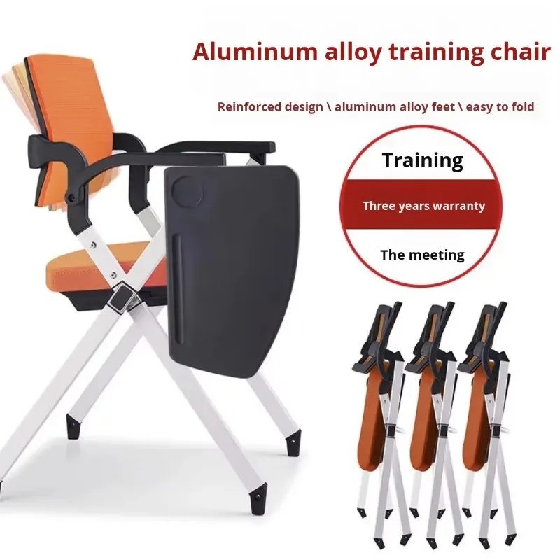 Modern Design Commercial Use Folding Training Conference Chair with Office & Negotiation Integrated Table Board