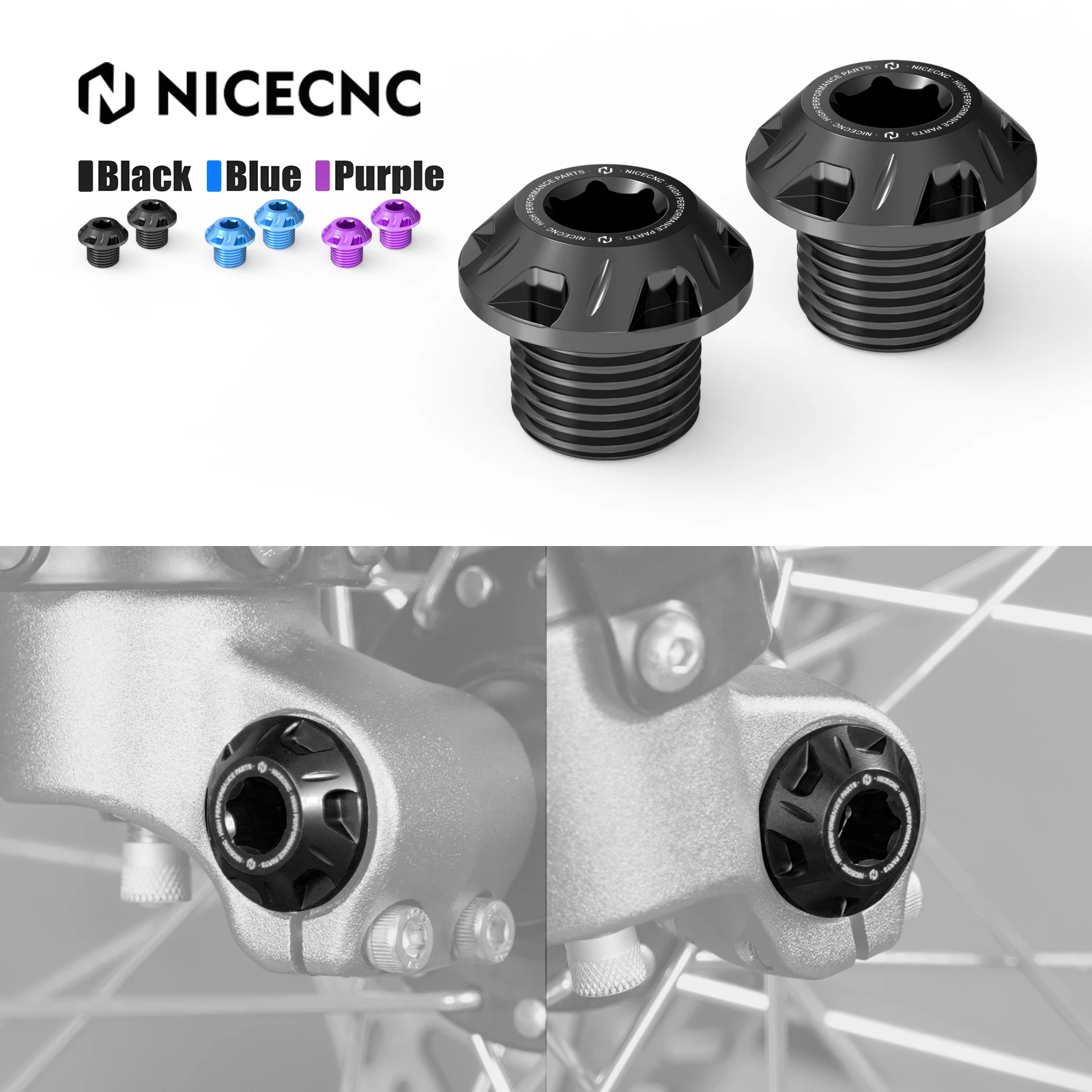 

NICECNC For Surron light bee X S L1E 2024 2025 Segway X160 Segway X260 Sur-Ron Front Wheel Axle Bolt Nut Electrical Motorbike
