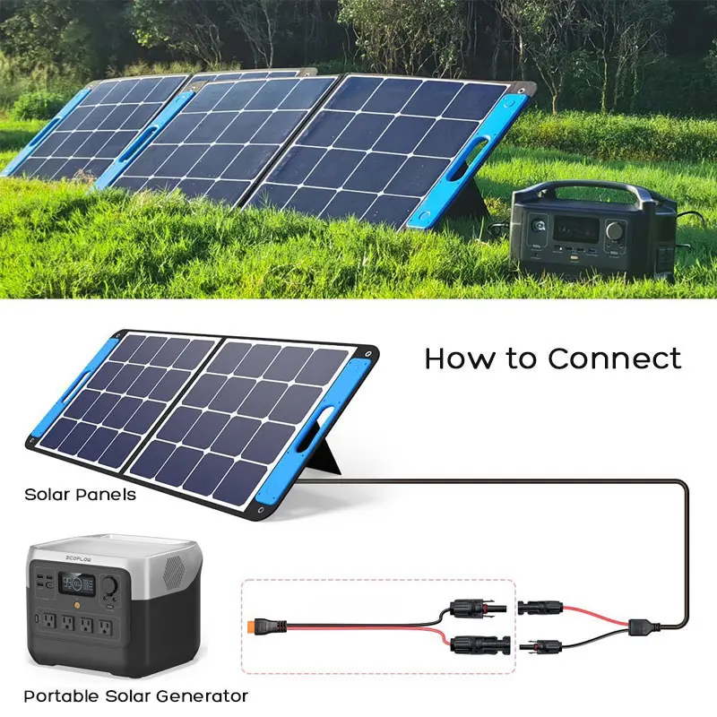 Upgraded 3m/1.5m 12AWG XT60i to Solar Cable for EcoFlow River 2 Pro Max Delta 2 3 Pro Max Wave 2 3 etc. Portable Power Stations.